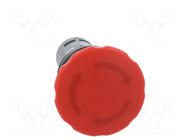 ABB Interruptor de emergencia 22mm rojo NC