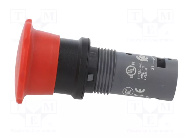 ABB Interruptor de emergencia 22mm rojo NC