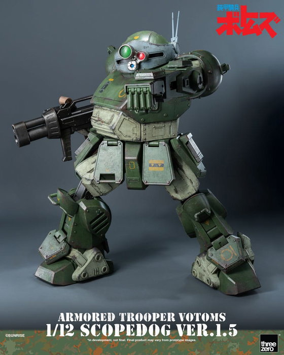 ThreeZero Armored Trooper Votoms Scopedog Ver.1.5 Figura 1/12 de 15 cm