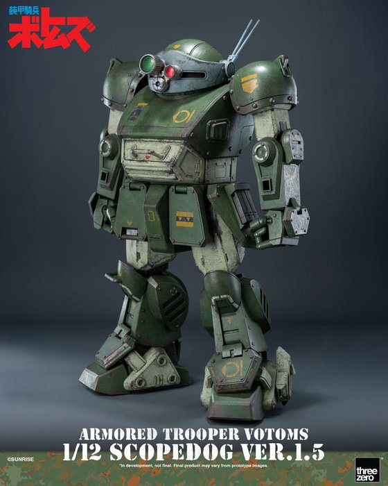 ThreeZero Armored Trooper Votoms Scopedog Ver.1.5 Figura 1/12 de 15 cm