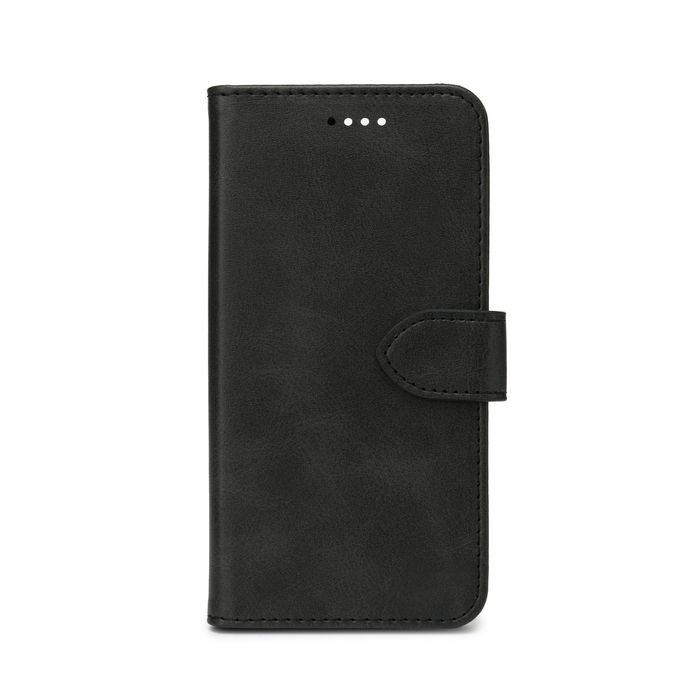 eSTUFF Funda tipo billetera WALES PU para iPhone 14 Pro, soporte integrado, 3 ranuras para tarjetas, cierre magnético, color Negro eSTUFF Funda tipo billetera WALES PU para iPhone 14 Pro, soporte integrado, 3 ranuras para tarjetas, cierre magnético, color Negro