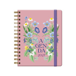 DOHE Agenda Anual 2027 Botanical Wire-O con Cubierta de Material Plástico 160x210 mm
