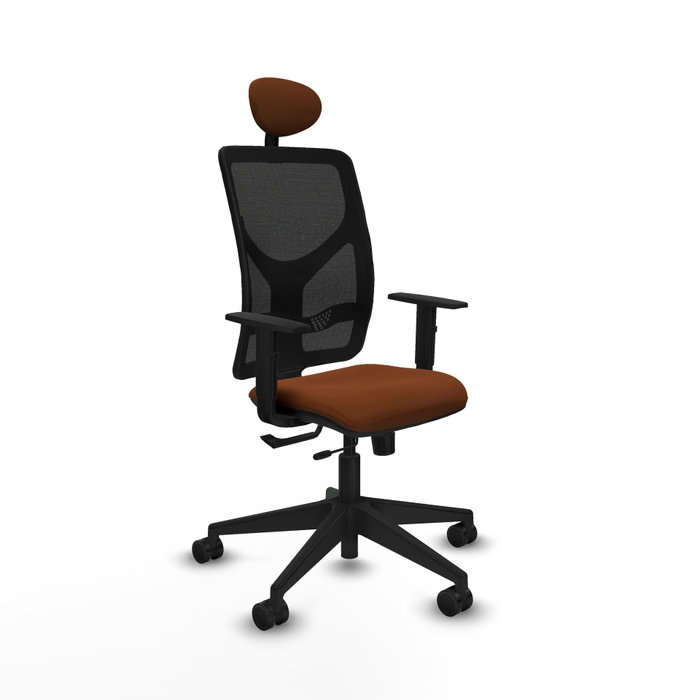 PIQUERAS Y CRESPO Silla de oficina Motilla con mecanismo Sincro/Traslack, Marrón y Negro PIQUERAS Y CRESPO Silla de oficina Motilla con mecanismo Sincro/Traslack, Marrón y Negro