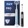Oral-B Pro 1 Duo Edition Pack Doble Negro y Turquesa con 2 Recambios
