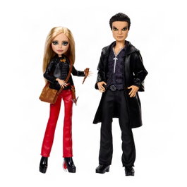 Monster High Pack 2 Muñecos Buffy y Angel Skullector