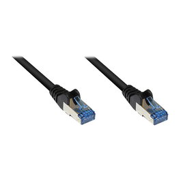 GoodConnections Cable de Red Alcasa 8060-H003S, Cat 6A S/FTP, 0.25 m, 500 MHz, Negro, Patch Cable