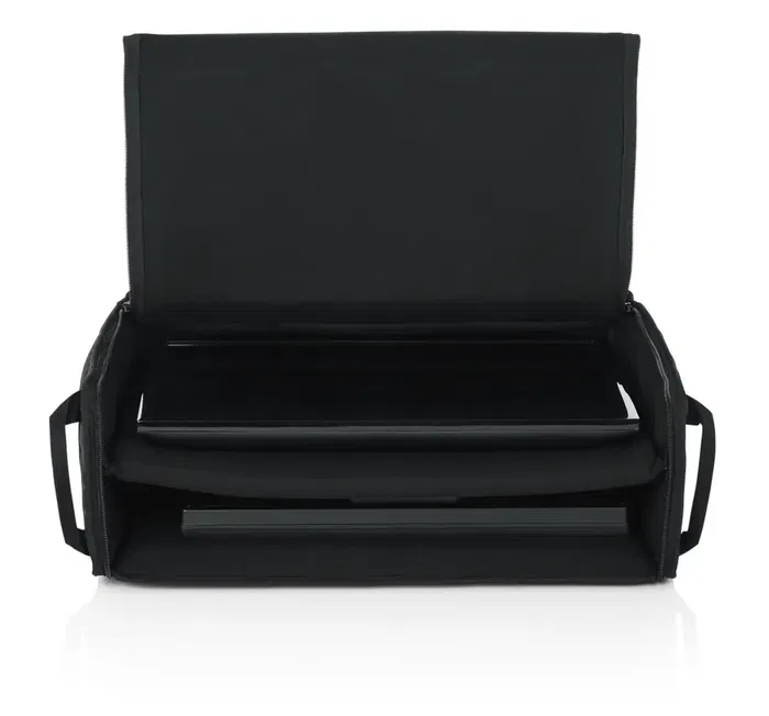 GATOR Funda Reforzada Doble Pantalla LCD Nylon Negro para Pantallas de 19-24"