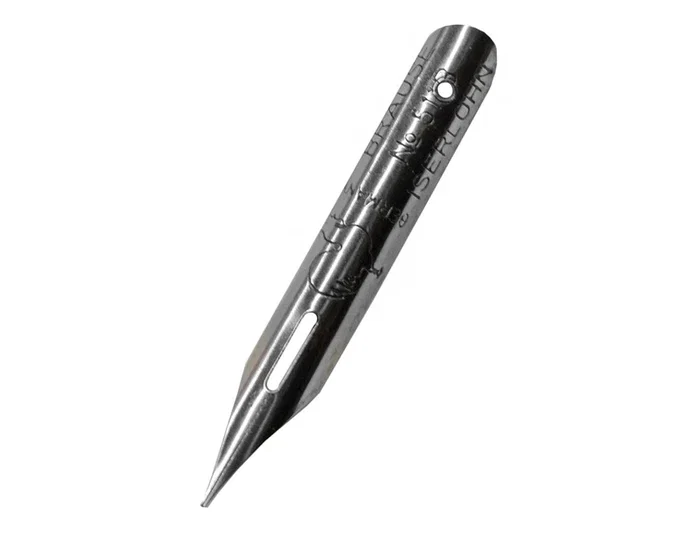 Brause Plumillas dibujo, caja de 50 unidades, color acero