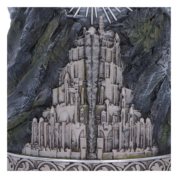 Nemesis Now Jarro Gondor El Señor de los Anillos 15 cm de altura tulipa de poliresina pintada a mano con licencia oficial