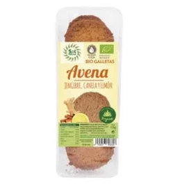 SOLNATURAL Galletas Bio de Avena con Jengibre, Canela y Limón 175Gr