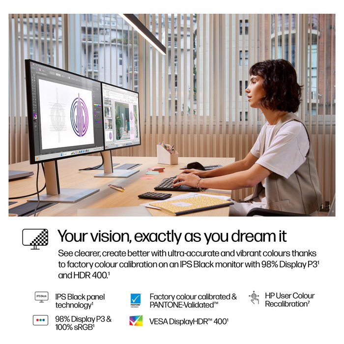 HP S7 PRO 727PU 27 Pulgadas QHD Thunderbolt 4 IPS Black Negro