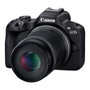 Canon EOS R50 Kit con lentes RF-S 18-45mm y RF-S 55-210mm, Negro