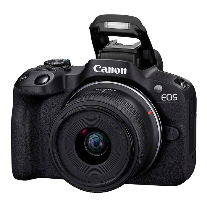 Canon EOS R50 Kit con lentes RF-S 18-45mm y RF-S 55-210mm, Negro Canon EOS R50 Kit con lentes RF-S 18-45mm y RF-S 55-210mm, Negro