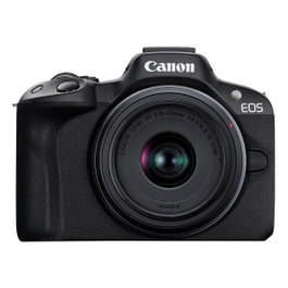 Canon EOS R50 Kit con lentes RF-S 18-45mm y RF-S 55-210mm, Negro