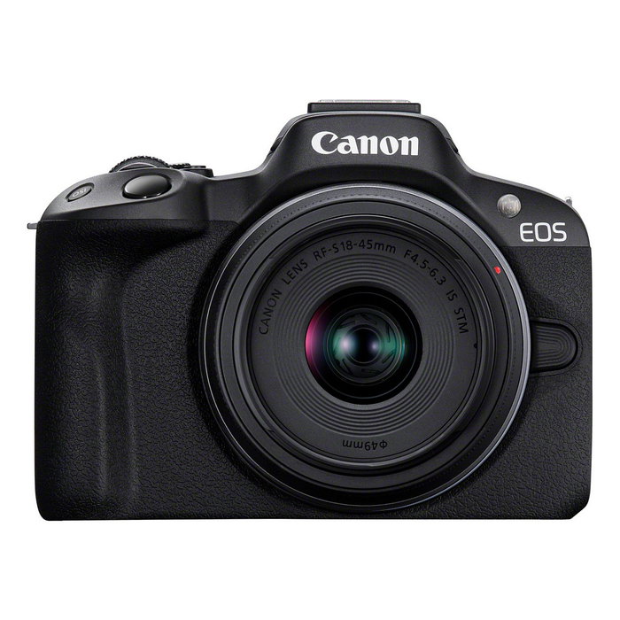 Canon EOS R50 Kit con lentes RF-S 18-45mm y RF-S 55-210mm, Negro Canon EOS R50 Kit con lentes RF-S 18-45mm y RF-S 55-210mm, Negro