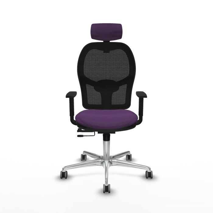 PIQUERAS Y CRESPO Silla de oficina Jorquera con mecanismo Sincro/Traslack, Morado y Negro PIQUERAS Y CRESPO Silla de oficina Jorquera con mecanismo Sincro/Traslack, Morado y Negro