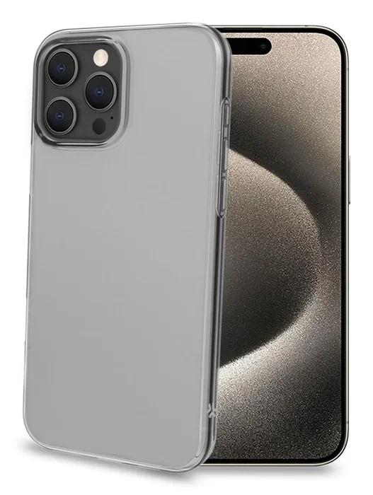 Celly GELSKIN1081 Funda TPU Transparente Resistente a Golpes para Apple iPhone 16 Pro Max - Compatible con Pantalla de 17.5 cm (6.9")