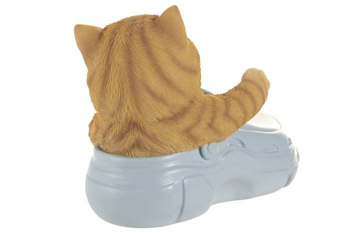 DKD Home Decor Set de 3 Lapiceros de Gato en Resina Multicolor