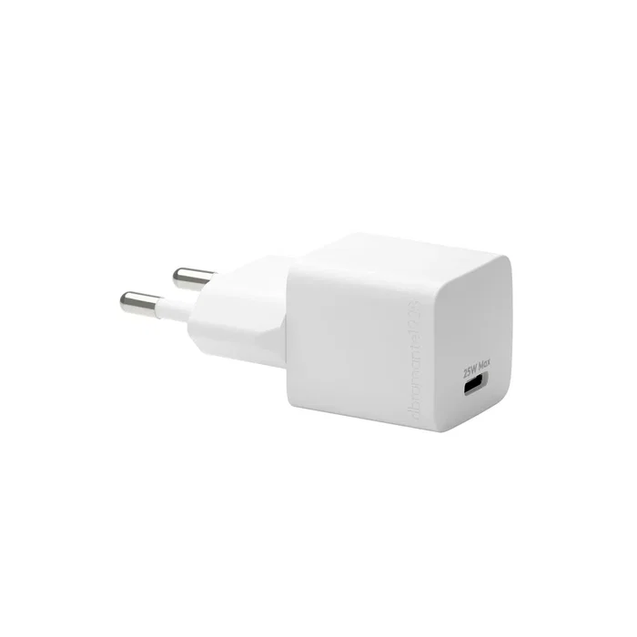 Dbramante1928 Adaptador de Corriente Cargador USB-C 25W PD 24 Pines CH25EUWH7094, Blanco, Europa