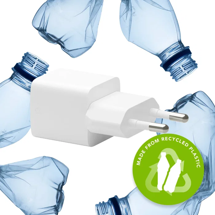 Dbramante1928 Adaptador de Corriente Cargador USB-C 25W PD 24 Pines CH25EUWH7094, Blanco, Europa