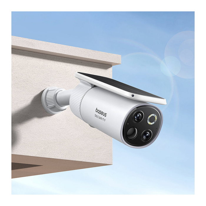 Baseus Security S1 Pro Kit de cámaras de vigilancia dual para exteriores, Blanco Baseus Security S1 Pro Kit de cámaras de vigilancia dual para exteriores, Blanco