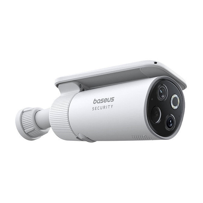 Baseus Security S1 Pro Kit de cámaras de vigilancia dual para exteriores, Blanco Baseus Security S1 Pro Kit de cámaras de vigilancia dual para exteriores, Blanco