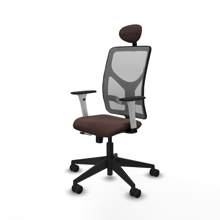PIQUERAS Y CRESPO Silla de oficina Motilla con mecanismo Sincro/Traslack Marrón y Gris PIQUERAS Y CRESPO Silla de oficina Motilla con mecanismo Sincro/Traslack Marrón y Gris