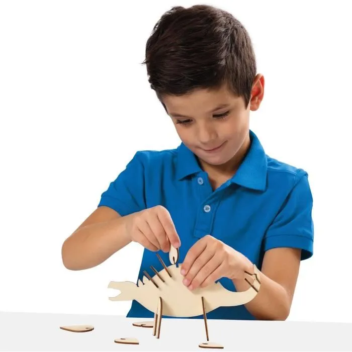 Ses Creative Dinosaurio de Madera que Brilla en la Oscuridad - Kit DIY - SES8710341142094 Ses Creative Dinosaurio de Madera que Brilla en la Oscuridad - Kit DIY - SES8710341142094