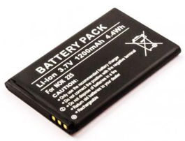 CoreParts Batería para Nokia Mobile 4.44Wh Li-ion 3.7V 1200mAh