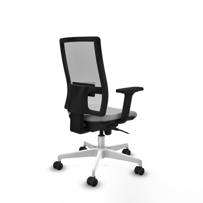 PIQUERAS Y CRESPO Silla de oficina Horna con mecanismo Sincro, Gris claro y Blanco PIQUERAS Y CRESPO Silla de oficina Horna con mecanismo Sincro, Gris claro y Blanco