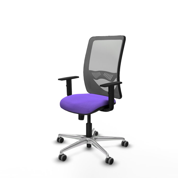 PIQUERAS Y CRESPO Silla de oficina Zulema con mecanismo Sincro, Lila y Gris PIQUERAS Y CRESPO Silla de oficina Zulema con mecanismo Sincro, Lila y Gris