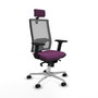 PIQUERAS Y CRESPO Silla de oficina Horna con mecanismo Sincro, Morado y Gris