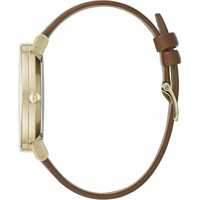 Furla Reloj WW00003002L2 con correa de cuero marrón