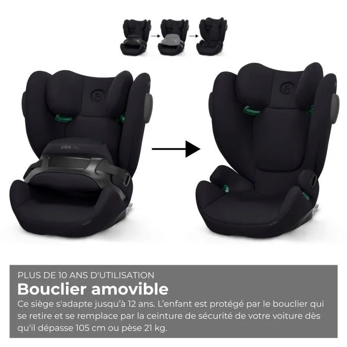 Cybex Silla de coche Pallas B3 i-Size Pure Black Grupo 1/2/3 Reclinable Negro CBX4063846431991