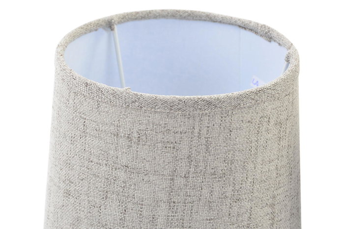 DKD Home Decor Lámpara Sobremesa 15x27x15 cm Cerámica y Lino Pack 4 Unidades
