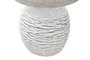 DKD Home Decor Lámpara Sobremesa 15x27x15 cm Cerámica y Lino Pack 4 Unidades