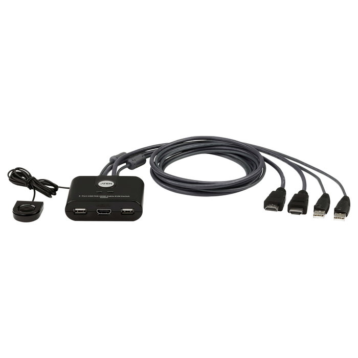 Aten CS22HF Switch KVM de 2 puertos USB/HDMI Full HD Aten CS22HF Switch KVM de 2 puertos USB/HDMI Full HD