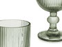Vivalto Copa Verde Musgo Rayas 260 ml Vidrio 7.9 x 14.4 x 7.9 cm (Set de 24)