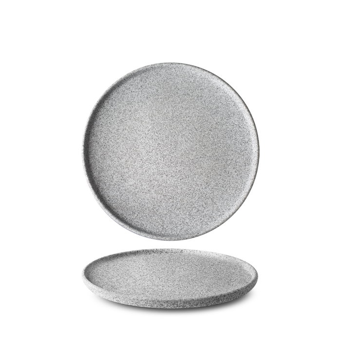 Langenthal N1 Plato Llano de Porcelana, 20 cm, Vajilla Granit Raw (Set de 6)