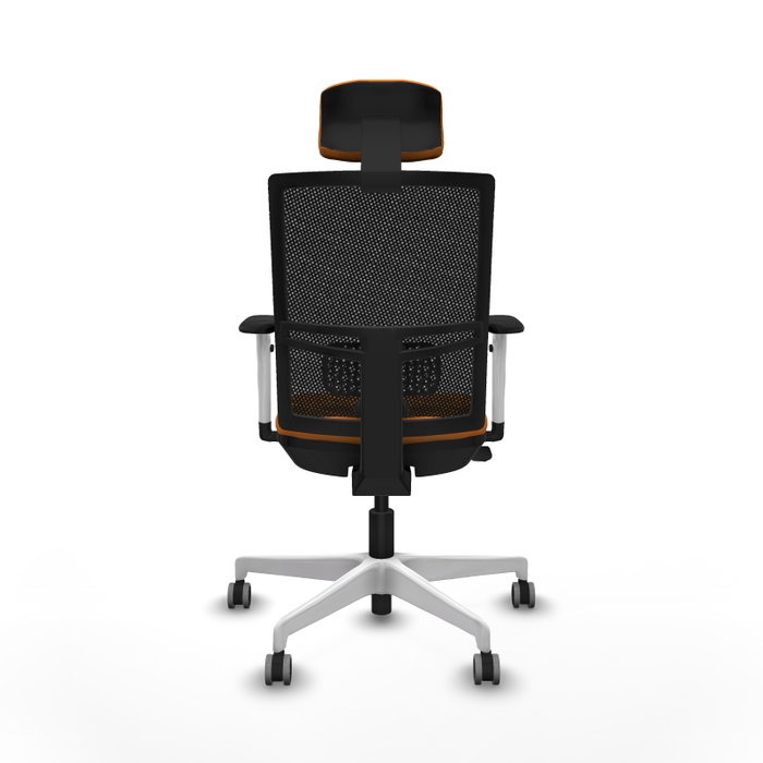 PIQUERAS Y CRESPO Silla de oficina Yunquera Naranja y Negro