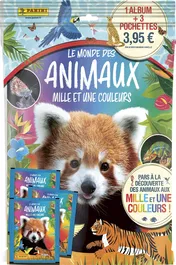 Panini Pack de Inicio Animales 2025 PAN8051708017823 Álbum + 3 Fundas 15 Pegatinas