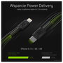 Green Cell Cable USB-C a Lightning KABGC07 Negro 1m