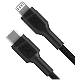Green Cell Cable USB-C a Lightning KABGC07 Negro 1m