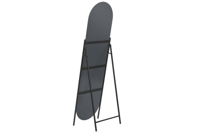 DKD Home Decor Espejo Vestidor Loft Negro Hierro Cristal 4 x 170 x 50 cm