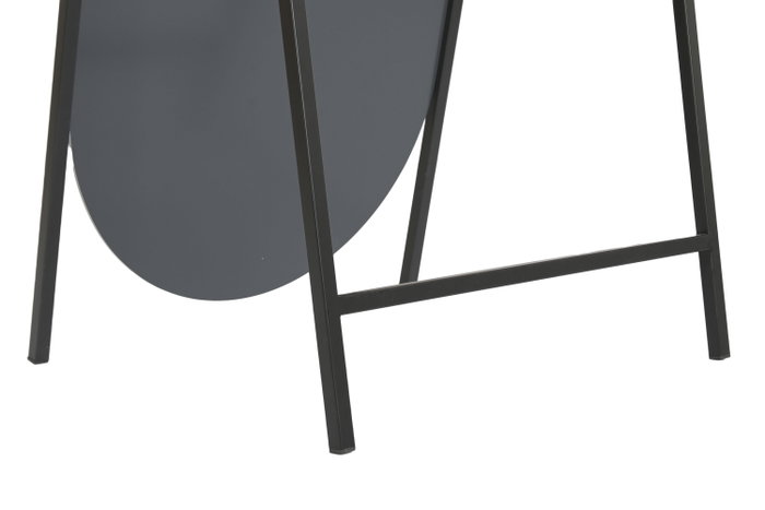 DKD Home Decor Espejo Vestidor Loft Negro Hierro Cristal 4 x 170 x 50 cm