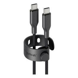 PanzerGlass Racing Cable USB-C a USB-C de 60W, 2M, Negro