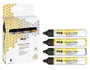Kreul Set de 4 Pen pintura para velas Glamour Lighting