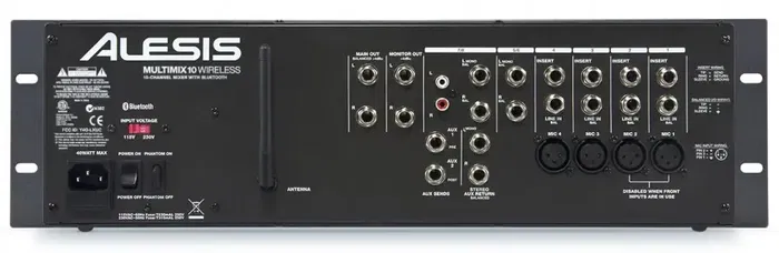 Alesis MMA10 Mezclador de 10 Canales con Bluetooth Inalámbrico Montaje en Rack Alesis MMA10 Mezclador de 10 Canales con Bluetooth Inalámbrico Montaje en Rack