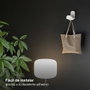 GSC Evolution Percha de acero inoxidable con pomo ABS blanco 45x84mm