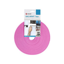 VELCRO One Wrap Band 10 mm rosa, 25 m